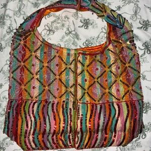 Colorful Beaded Women's Bag